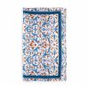 Blue and white silk scarf inspired by Turkish art